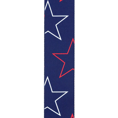 D'Addario Planet Waves Americana Woven Polyester Stars & Stripes Guitar Strap - Image 2