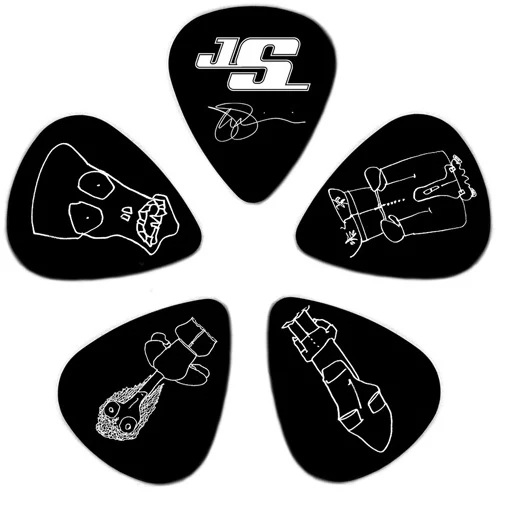 D'addario Planet Waves Black Joe Satriani Guitar Picks - 10 Pack