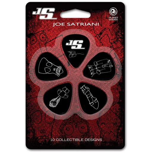 D'addario Planet Waves Black Joe Satriani Guitar Picks - 10 Pack - Image 2