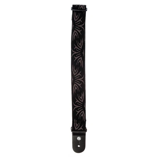 D'Addario Planet Waves BLACK/GREY Tattoo Woven Guitar Strap - Image 3