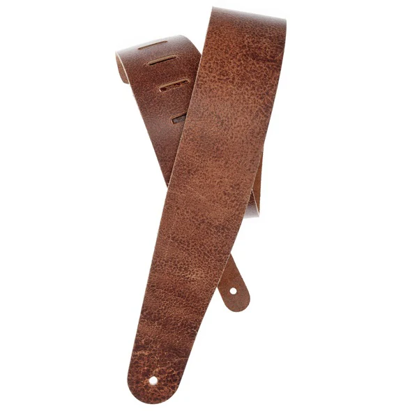 D'addario Planet Waves - Blasted Leather Guitar Strap (WITH Optional Brass RIVETS) - Image 2