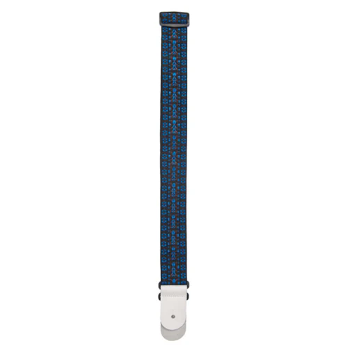 D'Addario Planet Waves BLUE/BLACK Hootenanny Woven Guitar Strap - Image 3