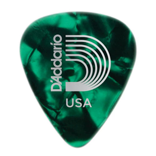 D'Addario Planet Waves Celluloid Green Pearl Guitar Picks 25 Picks