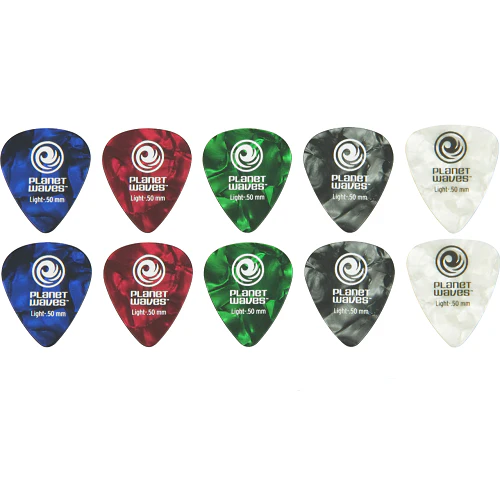 D'Addario Planet Waves Celluloid Pearl Assortment Guitar Picks 100 Packs