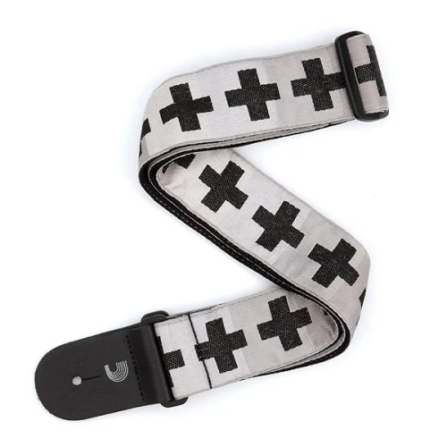 D'Addario  Planet Waves Checkered Crosses Woven Guitar Strap