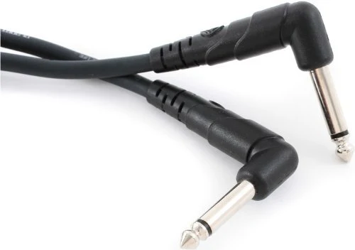 D'addario Planet Waves Classic Series Patch Cable, Right ANGLE, 6 Inches - 3-PACK - Image 2