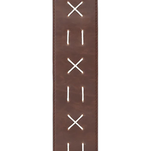 D'Addario Planet Waves Decorative Stitch Leather Guitar Strap - Image 2