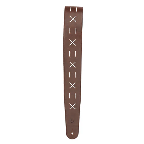D'Addario Planet Waves Decorative Stitch Leather Guitar Strap - Image 3