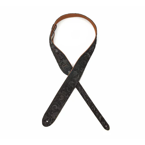 D'Addario Planet Waves Embossed Western Suede Leather Guitar Strap