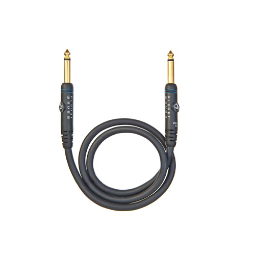 D'addario Planet Waves Gold Plated Custom Series Patch Cable, 2 Feet