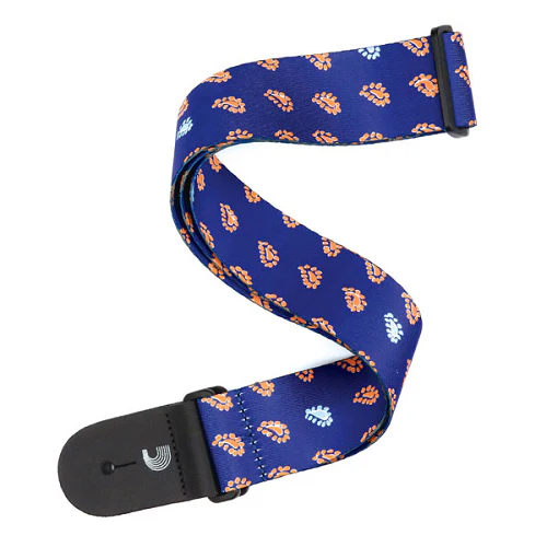 D'Addario Planet Waves Indie Paisley Critters Blue Guitar Strap