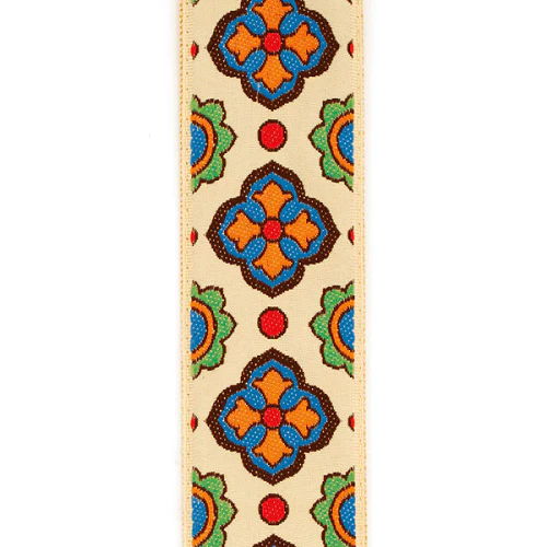 D'Addario Planet Waves Latin Tile Art Traditional Woven Guitar Strap - Image 2