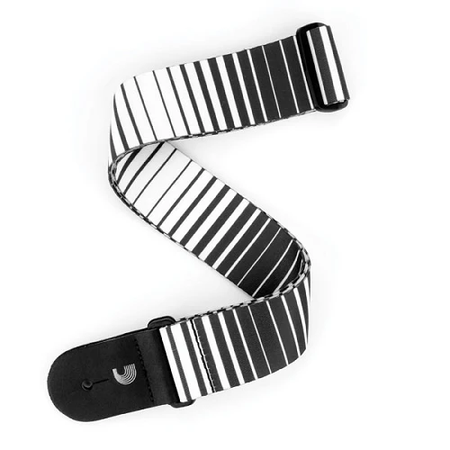 D'Addario Planet Waves Optical Stripes Woven Guitar Strap - Image 2