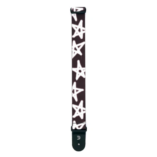 D'Addario Planet Waves Polyester Woven Guitar Strap W/ Grafiti Stars - Image 3
