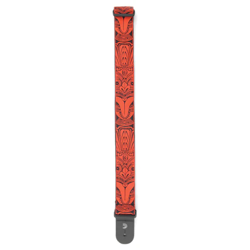 D'Addario Planet Waves Red Tiki Mask Woven Guitar Strap - Image 3