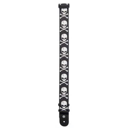 D'Addario Planet Waves Skull and Cross Bone Woven Guitar Strap - Image 3