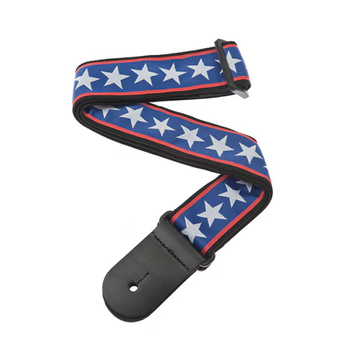 D'Addario Planet Waves Stars and Stripes Woven Guitar Strap