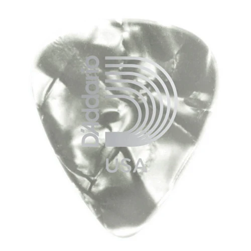 D'Addario Planet Waves White Pearl Celluloid Guitar Picks - 100 Picks