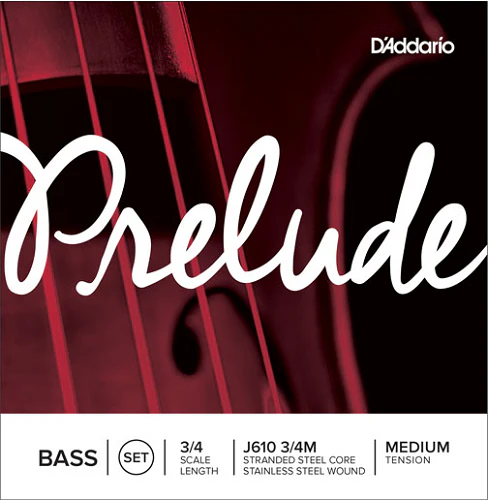 D'Addario Prelude Double Bass String SET, Medium Tension