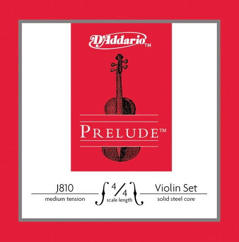 D'Addario Prelude Violin String SET, Medium TENSION, 3/4 or 4/4 Scale - Image 2