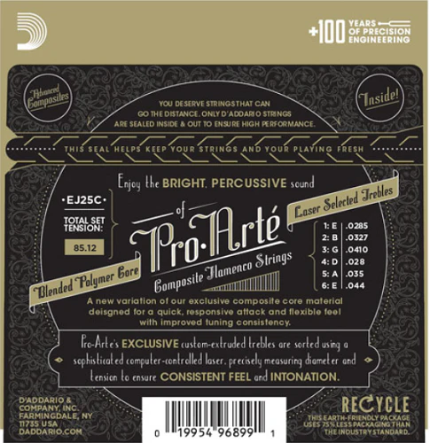 D'Addario Pro-Arte Nylon COMPOSITE, Flemenco Guitar Strings - Image 2