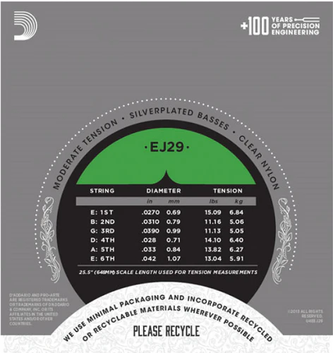 D'Addario Pro-Arte Rectified TrebleS, Moderate Tension Classical Guitar Strings - Image 3