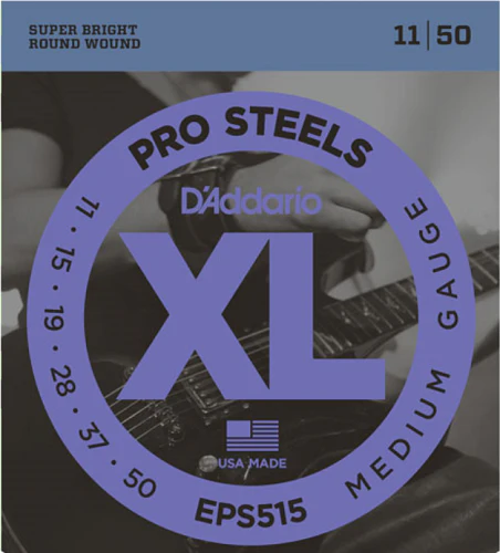D'Addario PROSTEELS, Medium, 11-50 Electric Guitar Strings