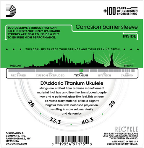 D'Addario TITANIUM, Soprano Ukulele Strings - Image 2