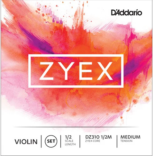 D'Addario Violin String SET, 1/2 Scale, Medium Tension