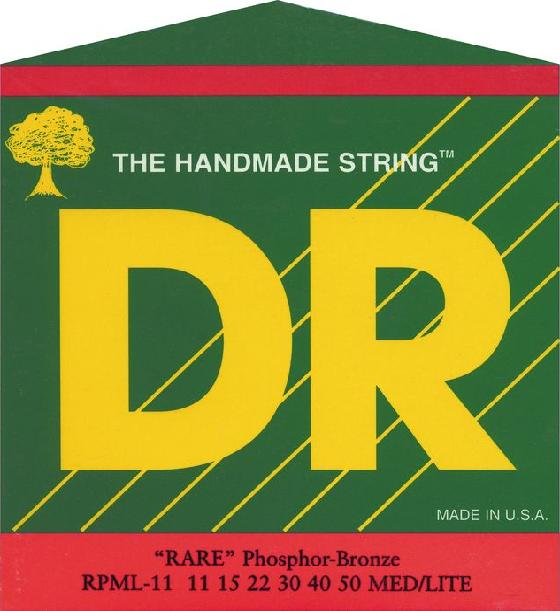 DR RARE Phosphor-Bronze Acoustic Guitar Strings - Medium Light