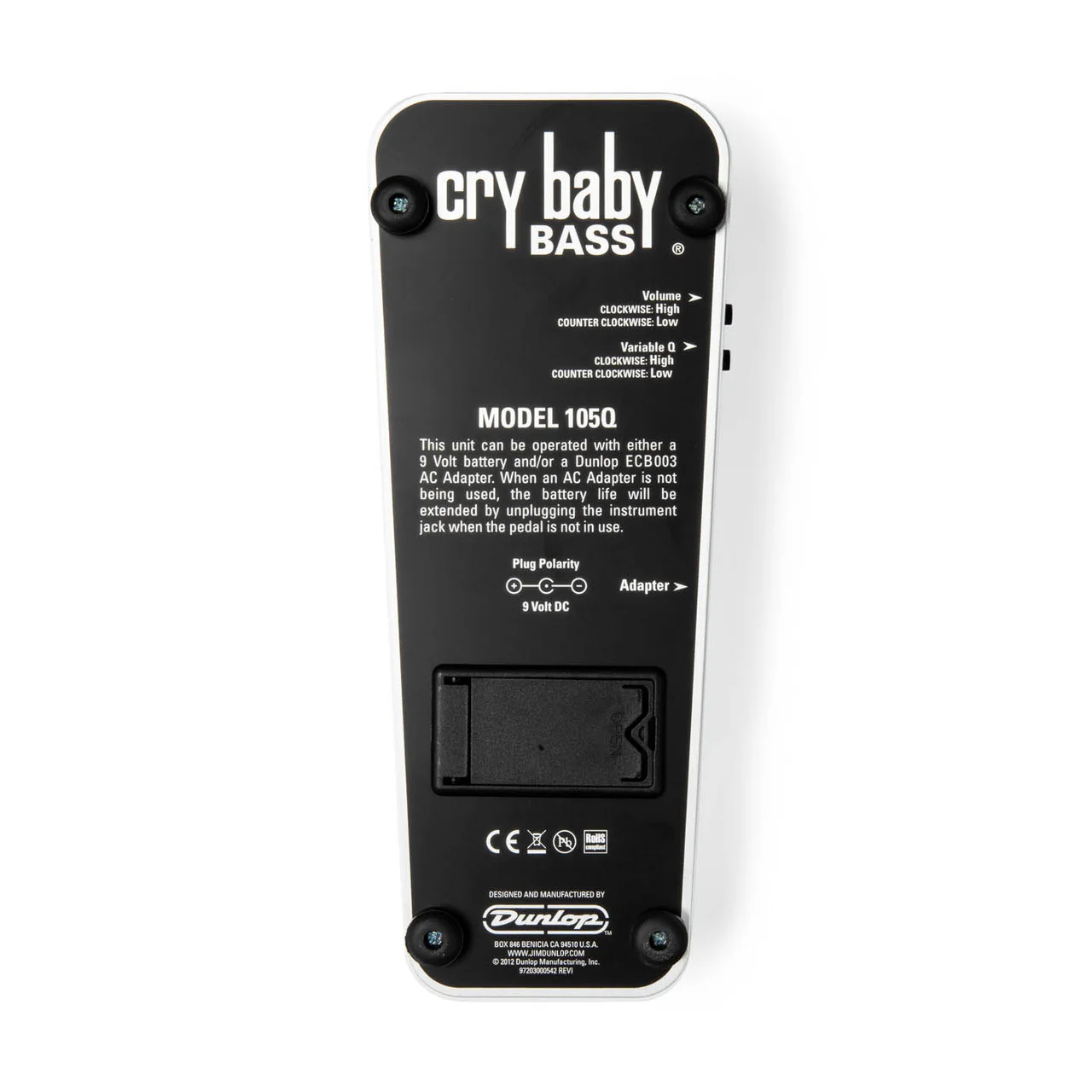DUNLOP CRY BABY® BASS WAH PEDAL - 105Q - Image 5