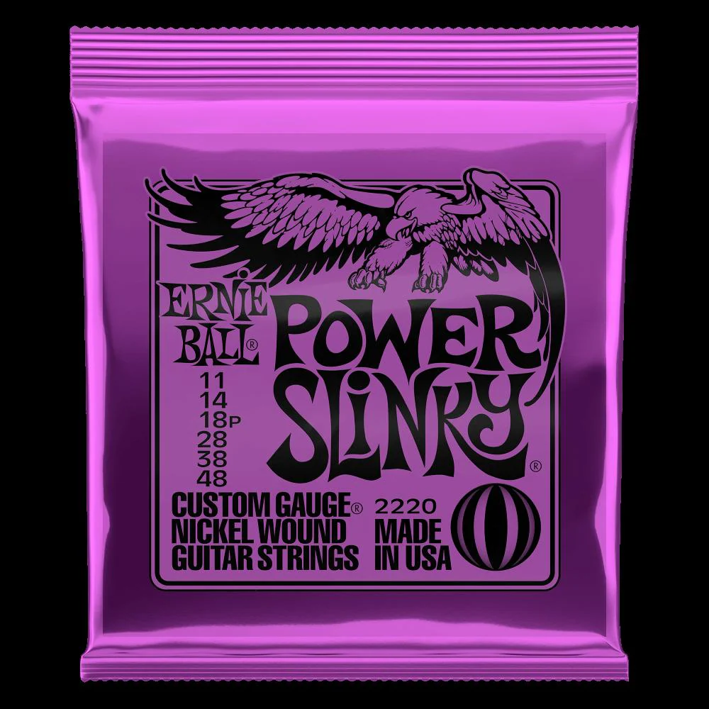 Ernie Ball Power Slinky Nickel Wound Electric Guitar Strings - 11-48 Gauge - 2220