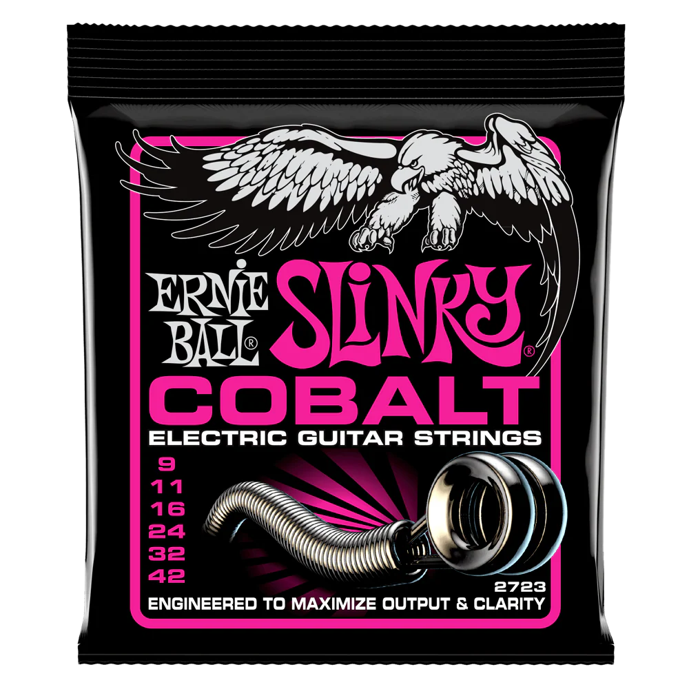 Ernie Ball Super Slinky Cobalt Electric Guitar Strings - 9-42 Gauge
