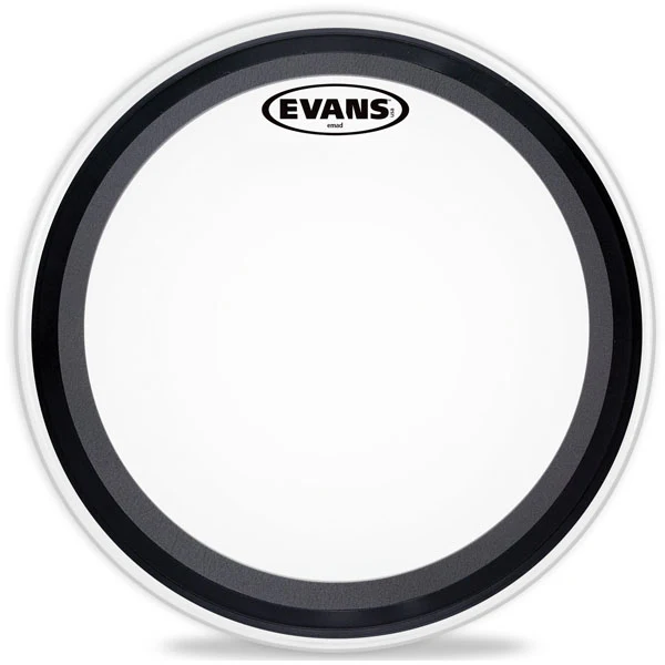Evans EMAD Coated White Bass Drum Head, 20 Inch - Image 3