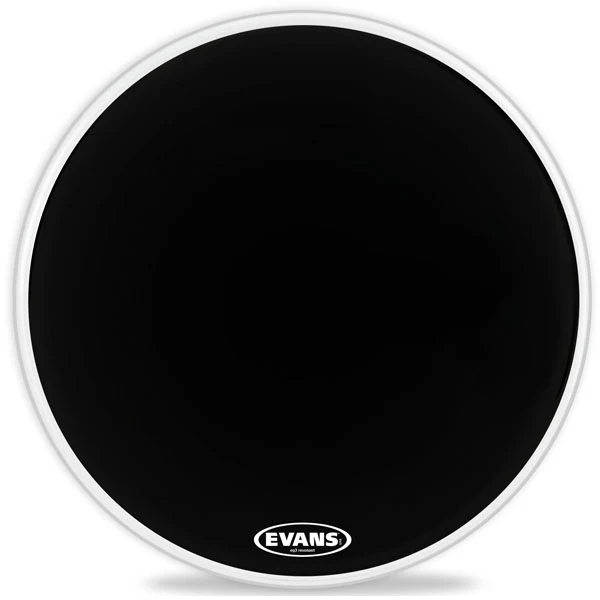 Evans EQ3 Black Bass Drum Head - NO Port - 20 - Image 3