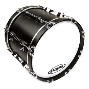 Evans MS1 White Marching Bass Drum Head - 24