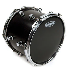 Evans Resonant Black Tom Head - 6