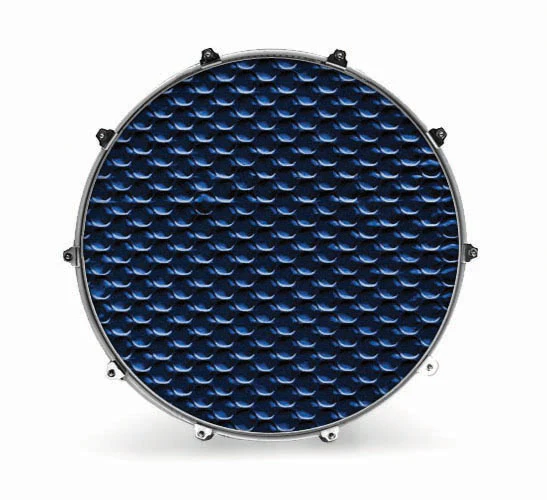 Evans Textures Series Bass Drum Head - Blue Sequins