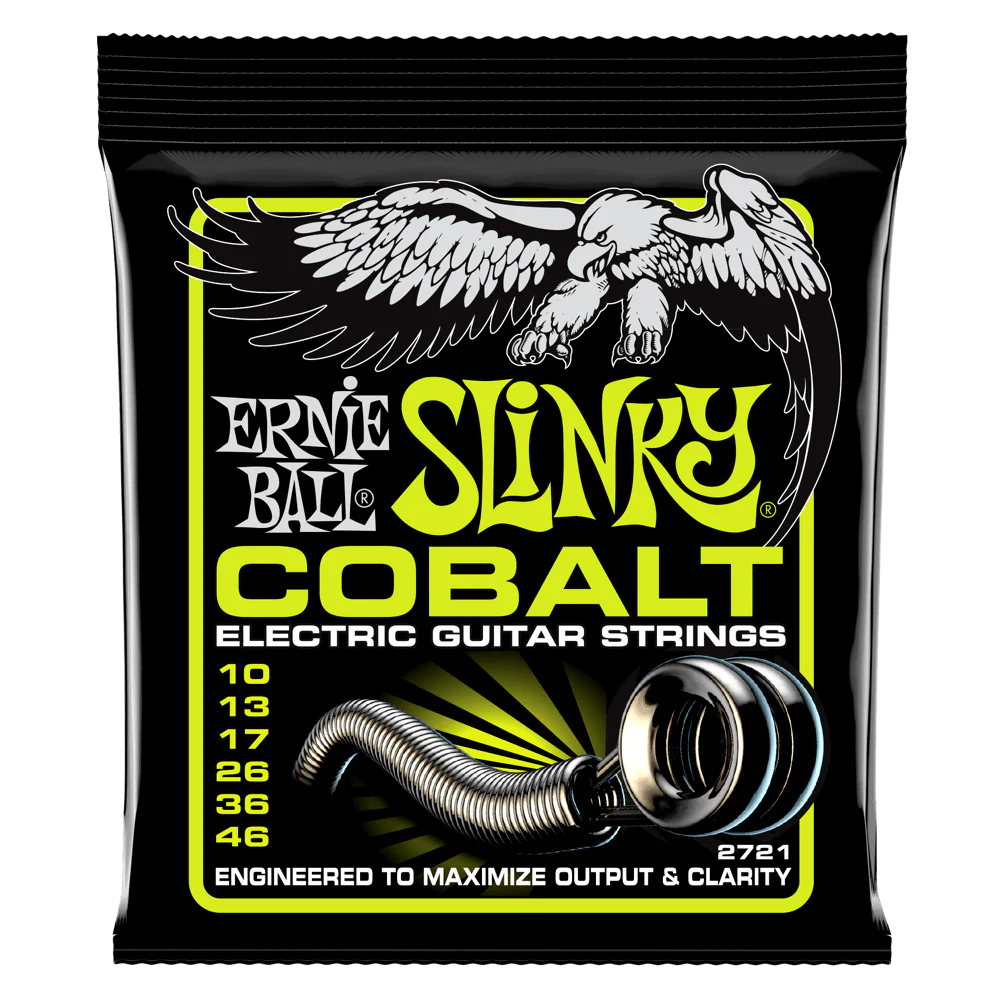 Ernie Ball Regular Slinky Cobalt Electric Guitar Strings - 10-46 Gauge