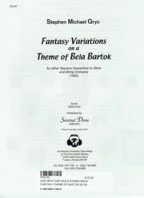 Fantasy variations on theme of Bartok/Sax part--SPT2134