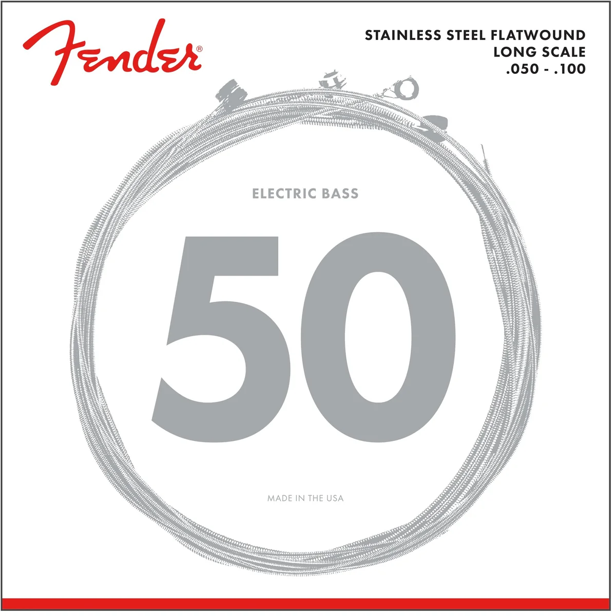Fender Stainless Steel Flatwound Long Scale Electric Bass - Image 2