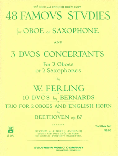 FERLING 48 FAMOUS STUDIES, 2ND OBOE & SAX - B104