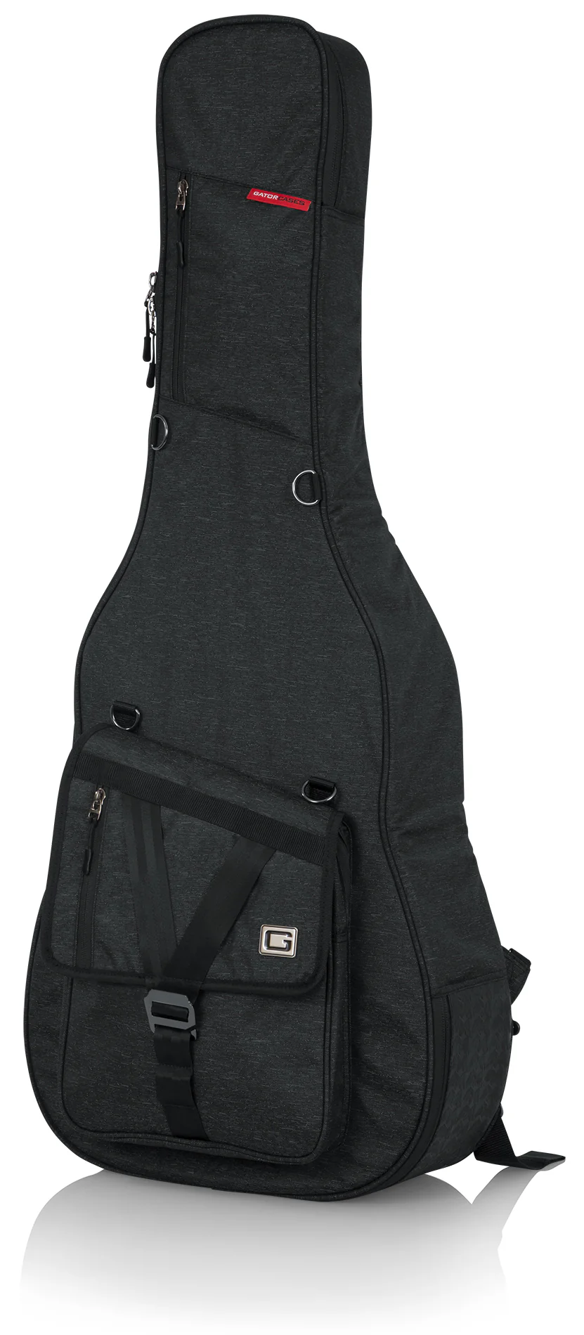 Gator Transit Series Acoustic Guitar Gig Bag- Charcoal Exterior - GT-ACOUSTIC - Image 9