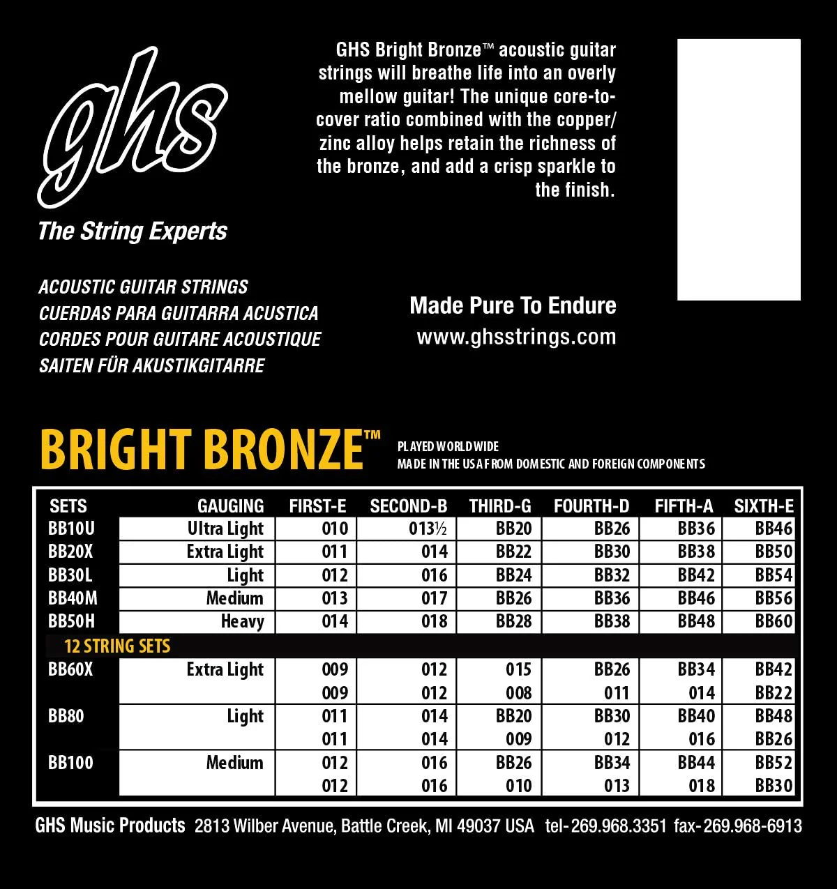 GHS Acoustic Guitar Strings - Image 6
