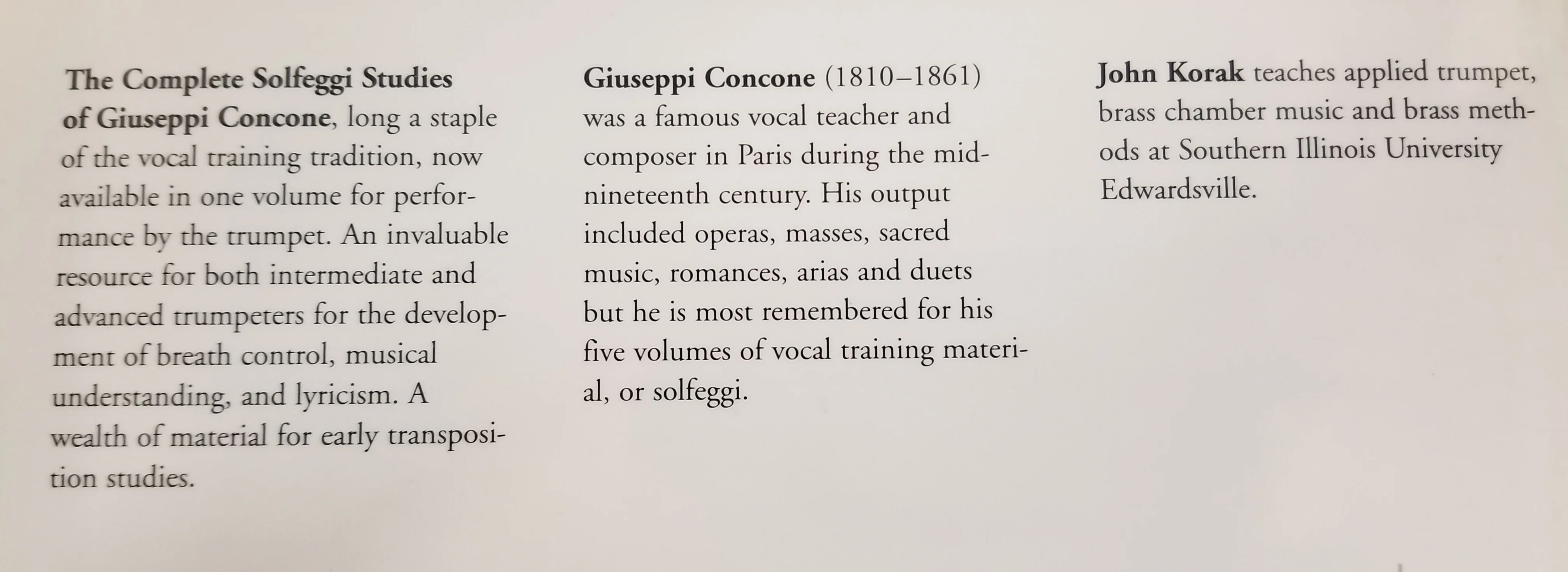 Giuseppe Concone The Complete Solfeggi For Trumpet and Other Treble Clef Instruments - Image 2