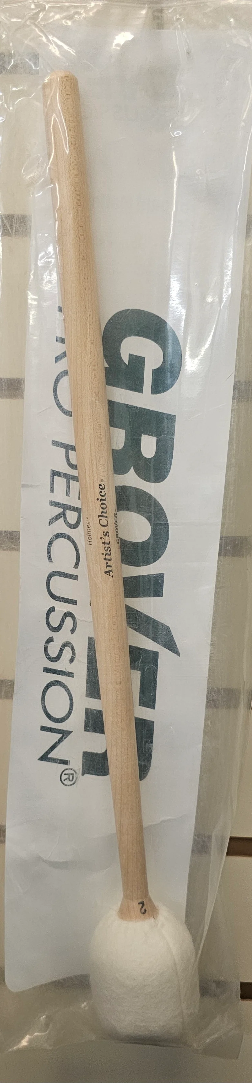 Grover Bass Drum Mallet - Maple Series - BDM2 - Staccato - Image 3