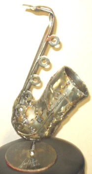 Handmade Metal Fabrication Saxophone - Image 4