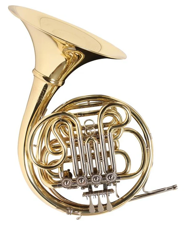 Hans Hoyer Double Geyer F/Bb French Horn - Gold Detachable Bell - Clear Lacquer - 801GA-1-0