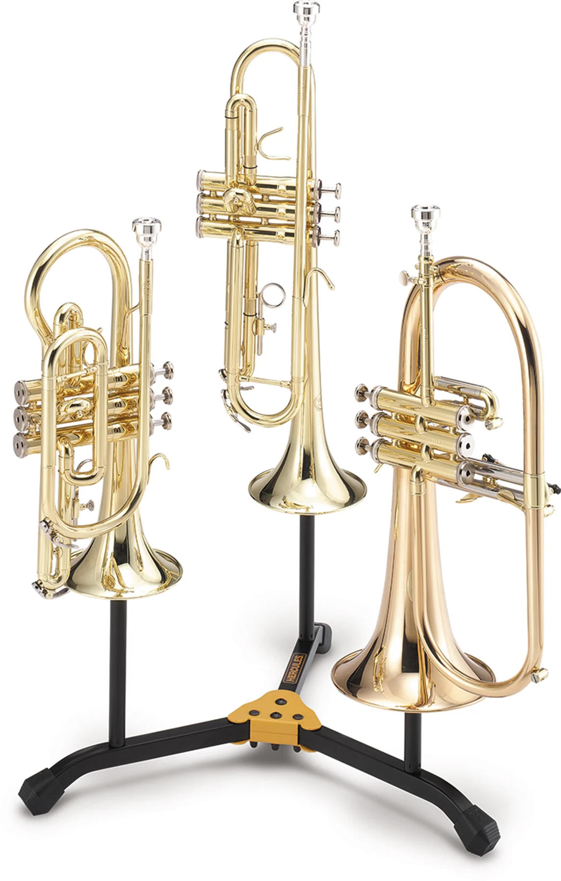 Hercules Dual Trumpet/Cornet/Flugelhorn Stand  - DS513B - Image 3