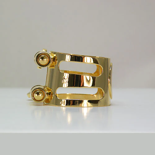Ishimori Wood Stone Ligature for Tenor Saxophone / Slimmer Hard Rubber Size - Image 3